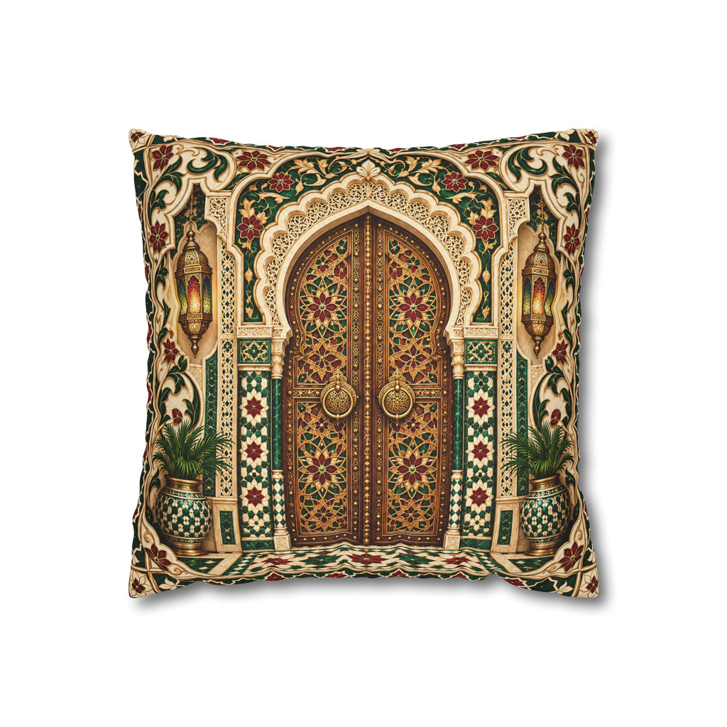 Moroccan Arched Door Decorative Pillowcase
