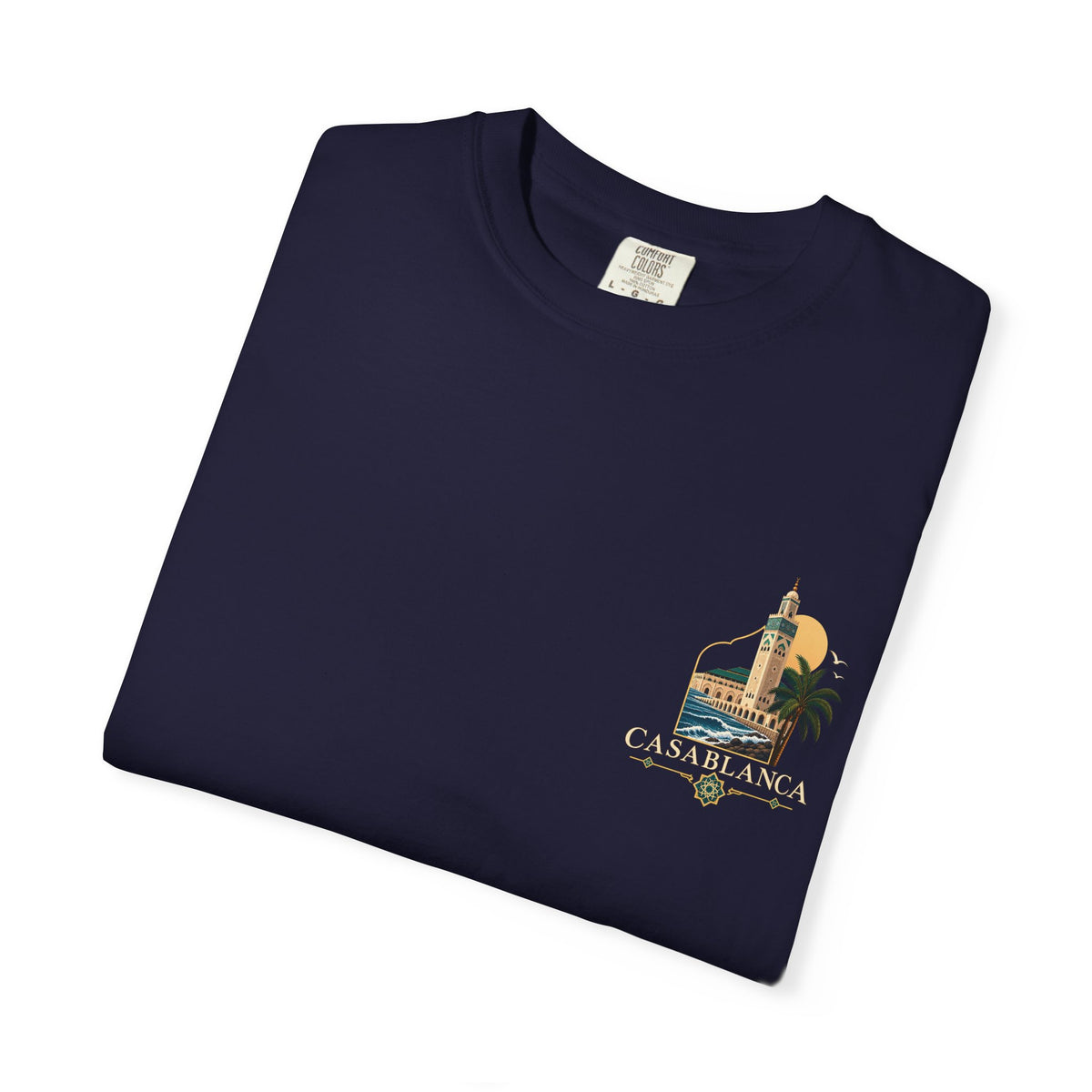 Casablanca Vintage Travel T-Shirt — Moroccan Coastal Graphic Tee