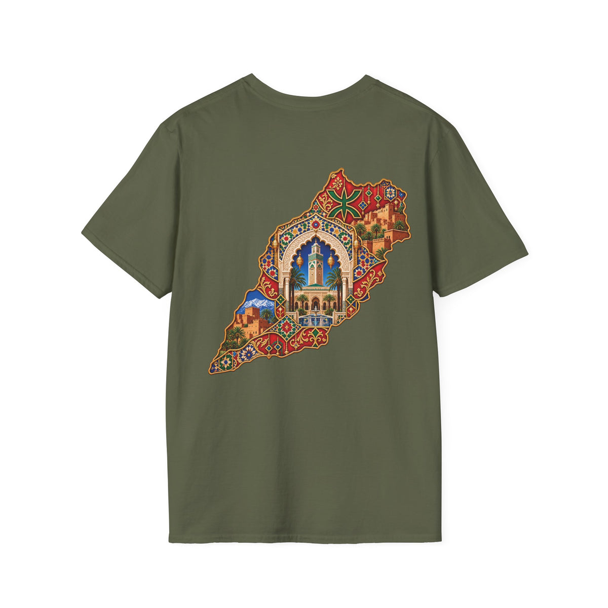 Lebanon Map Art T-Shirt – Colorful Mosaic Beirut Skyline Design