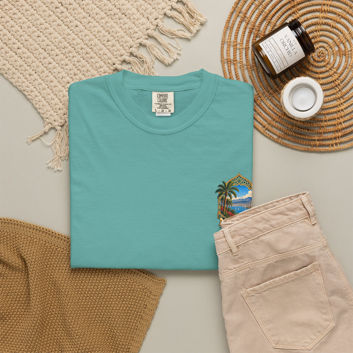 Nador Travel T-Shirt — Scenic Moroccan Coast Graphic Tee