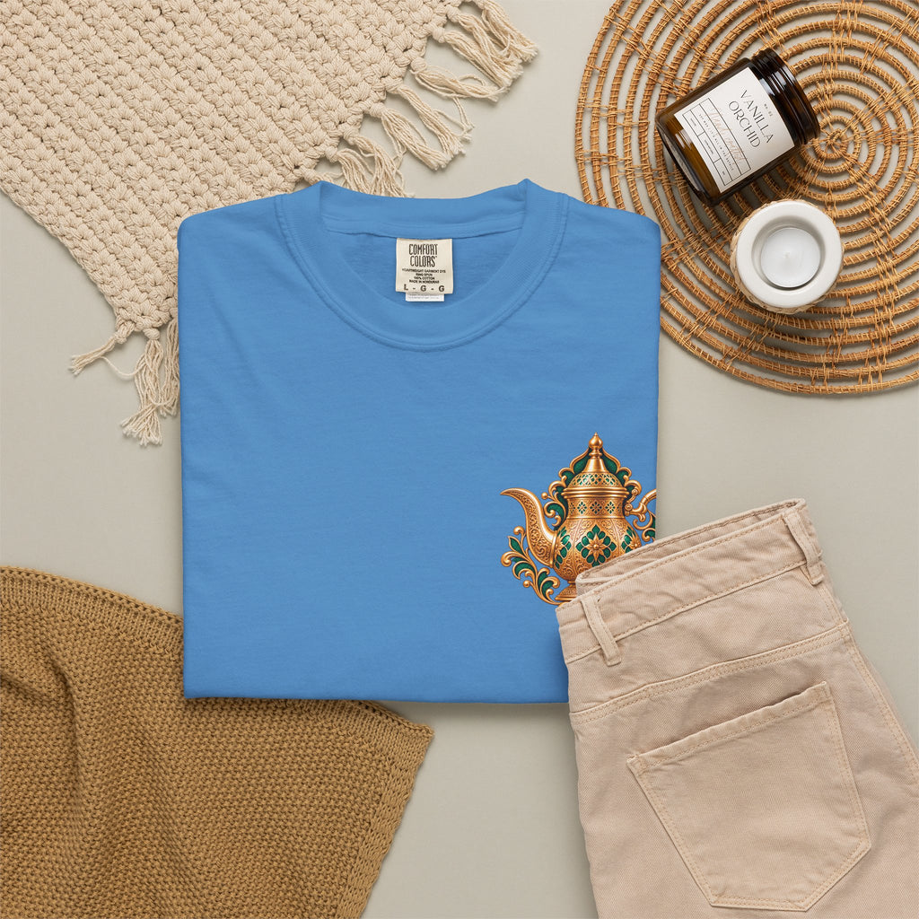 Tea Kettle Graphic T-Shirt — Ornate Moroccan Teapot Design