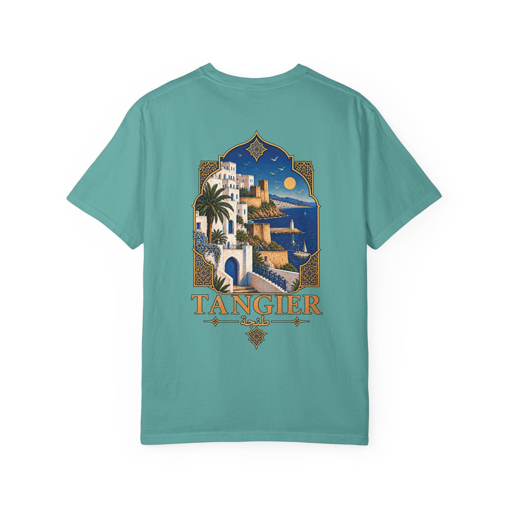 Tangier Retro Travel T-Shirt — Moroccan Coastal Vintage Graphic Tee