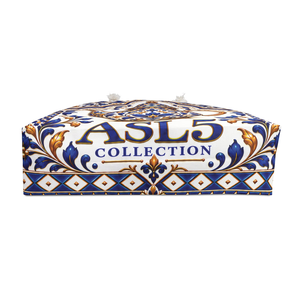 Blue Delft Teapot Weekender Bag — Ornate Ceramic Tile Travel Tote