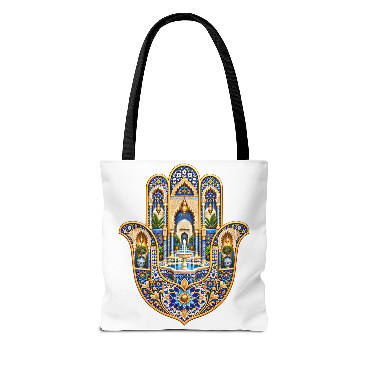 Hamsa Tote Bag — Ornate Persian Hand of Fatima Design