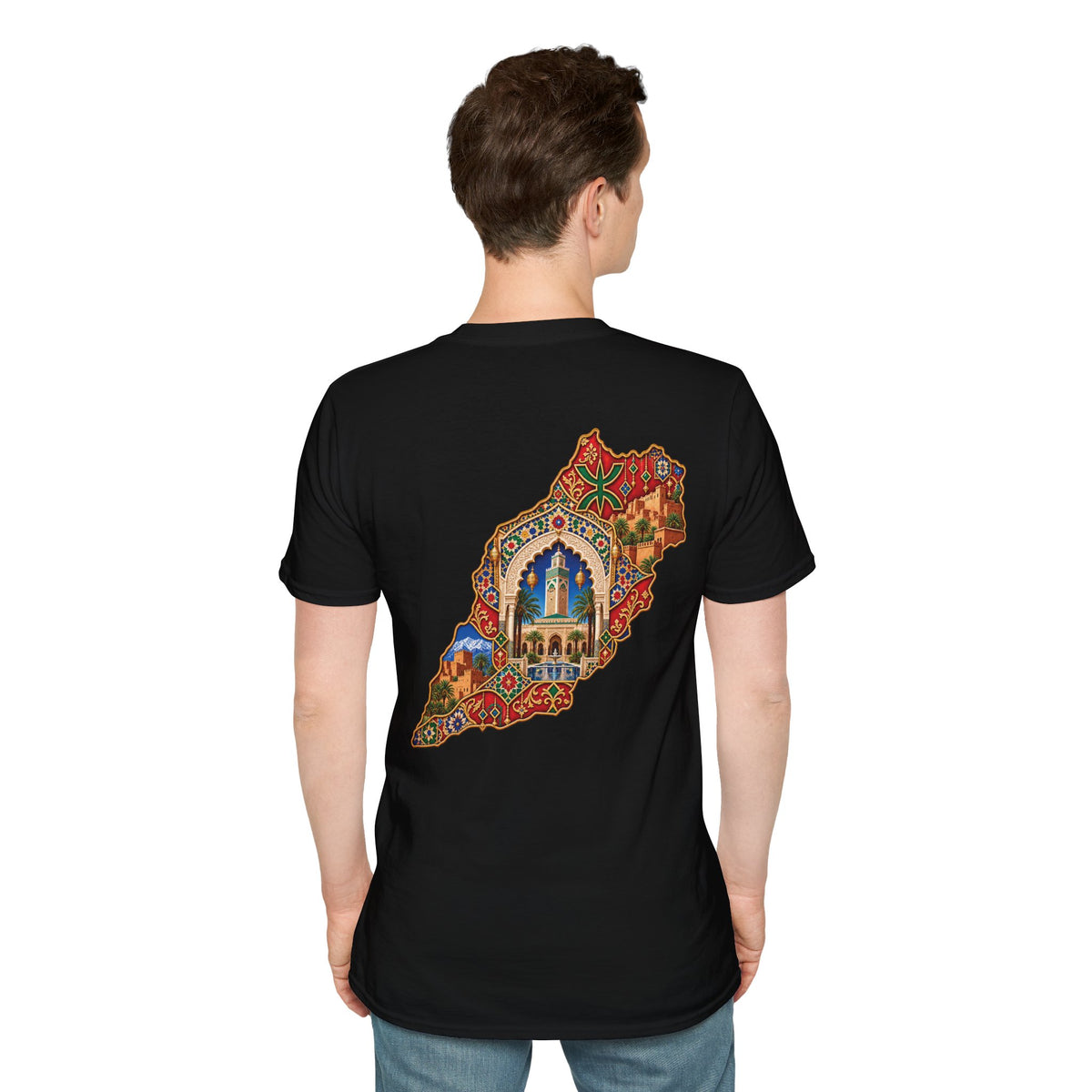 Lebanon Map Art T-Shirt – Colorful Mosaic Beirut Skyline Design