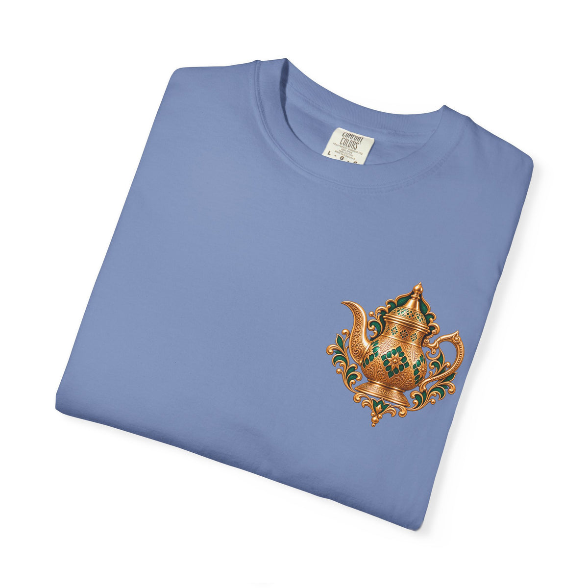 Tea Kettle Graphic T-Shirt — Ornate Moroccan Teapot Design