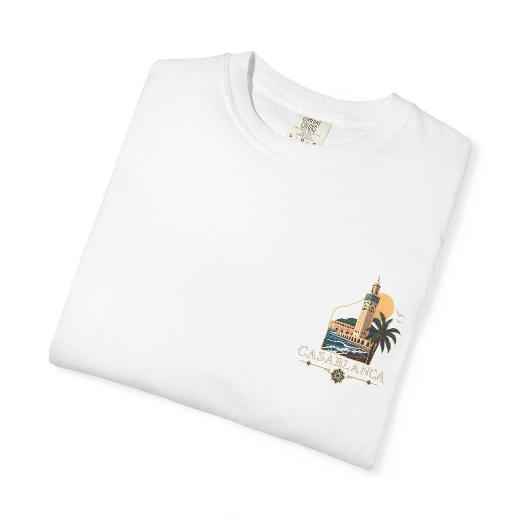 Casablanca Vintage Travel T-Shirt — Moroccan Coastal Graphic Tee