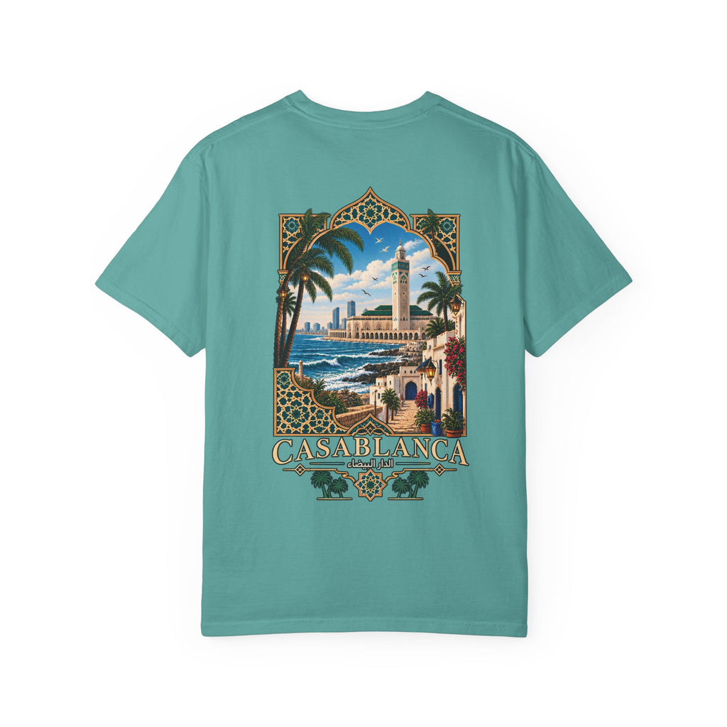 Casablanca Vintage Travel T-Shirt — Moroccan Coastal Graphic Tee