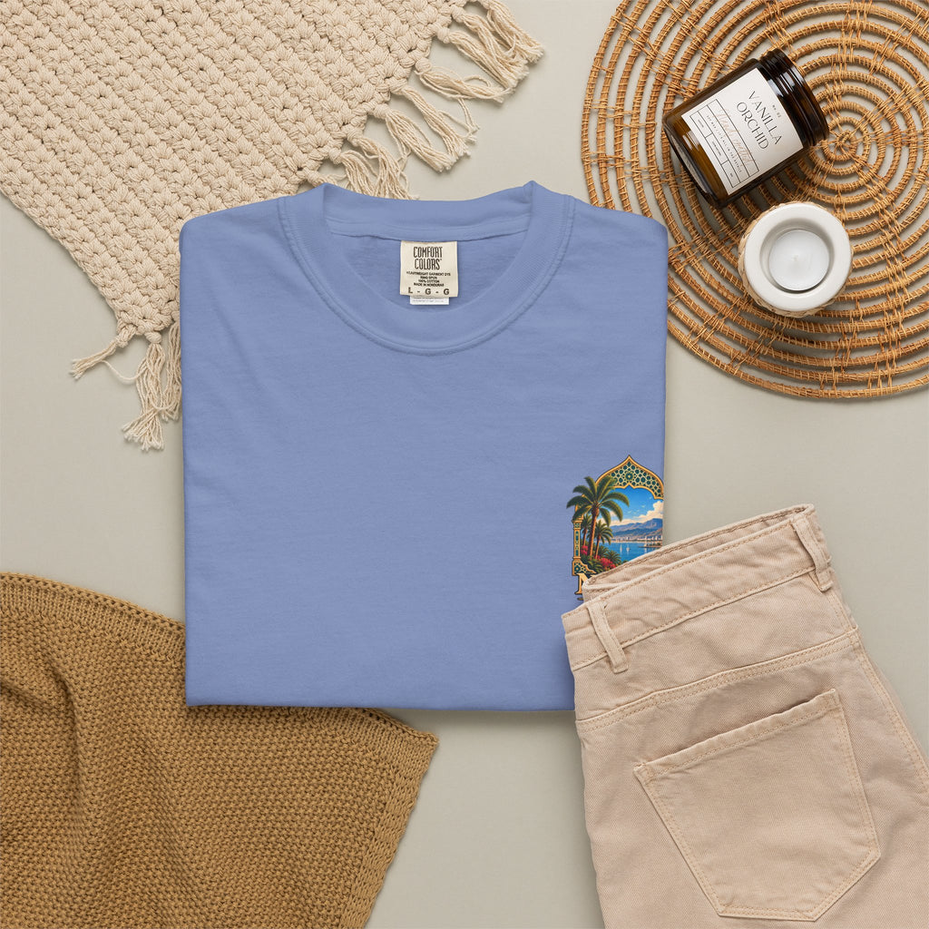 Nador Travel T-Shirt — Scenic Moroccan Coast Graphic Tee