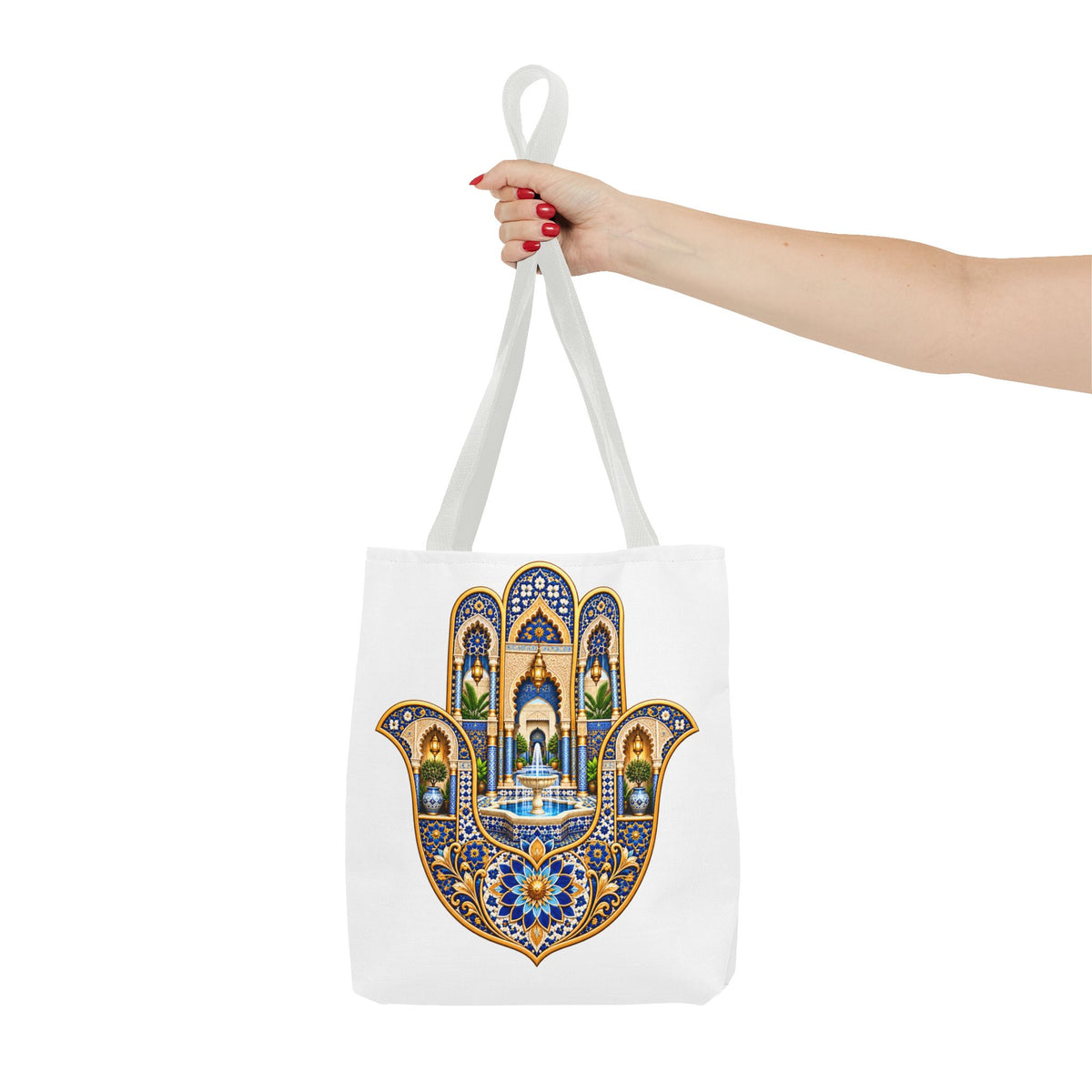 Hamsa Tote Bag — Ornate Persian Hand of Fatima Design