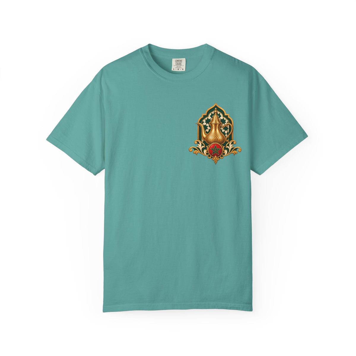 Ramadan Lantern Tea Set Tee — Islamic Crescent Iftar T-Shirt