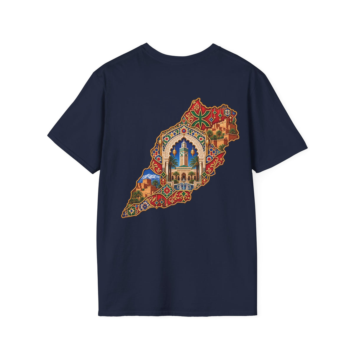 Lebanon Map Art T-Shirt – Colorful Mosaic Beirut Skyline Design