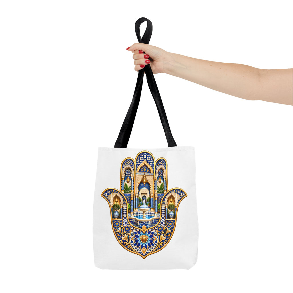 Hamsa Tote Bag — Ornate Persian Hand of Fatima Design