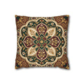 Moroccan Medallion Throw Pillowcase — Decorative Boho Accent Cushion Cover