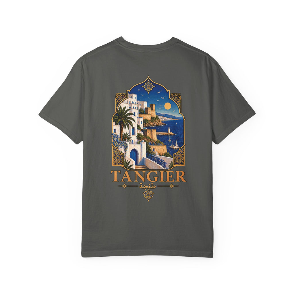 Tangier Retro Travel T-Shirt — Moroccan Coastal Vintage Graphic Tee